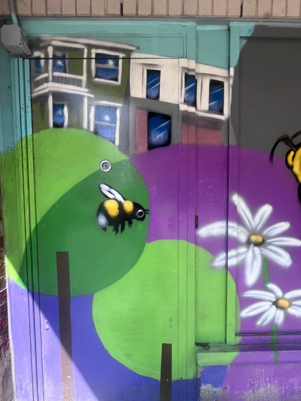 Street art mural in Golden Triangle, Ottawa - Urban art photography