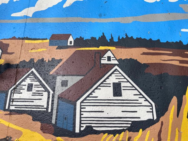 A large-scale asphalt art installation on Sparks Street in Ottawa, featuring 13 colorful ground murals painted on the pedestrian walkway, each representing a Canadian province or territory.