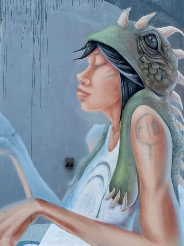 Public mural artwork in Rideau Gardens, Ottawa - Street art scene