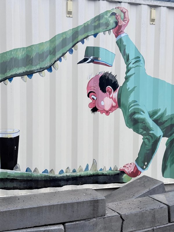 Guinness Mural  by Pascale Arpin - Street art mural in Byward Market, Ottawa, Ontario