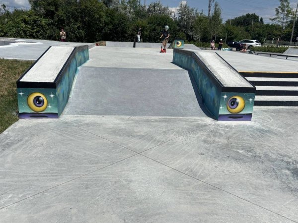 Stefan Wenek Skate Park by Style Over Status - Street art mural in Orléans Industrial, Ottawa, Ontario