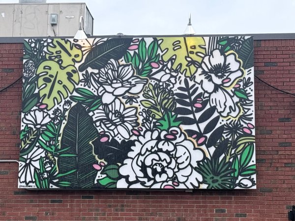 Mural artwork by Robert Lariviere (Falldown) - Street art in Byward Market, Ottawa, Ontario