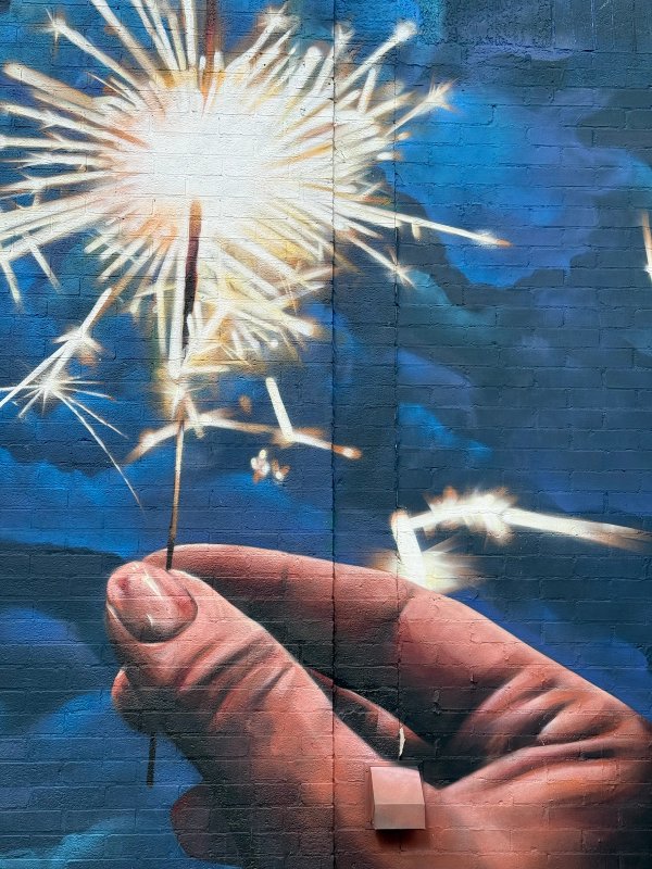 Create a Spark street art mural photo 1
