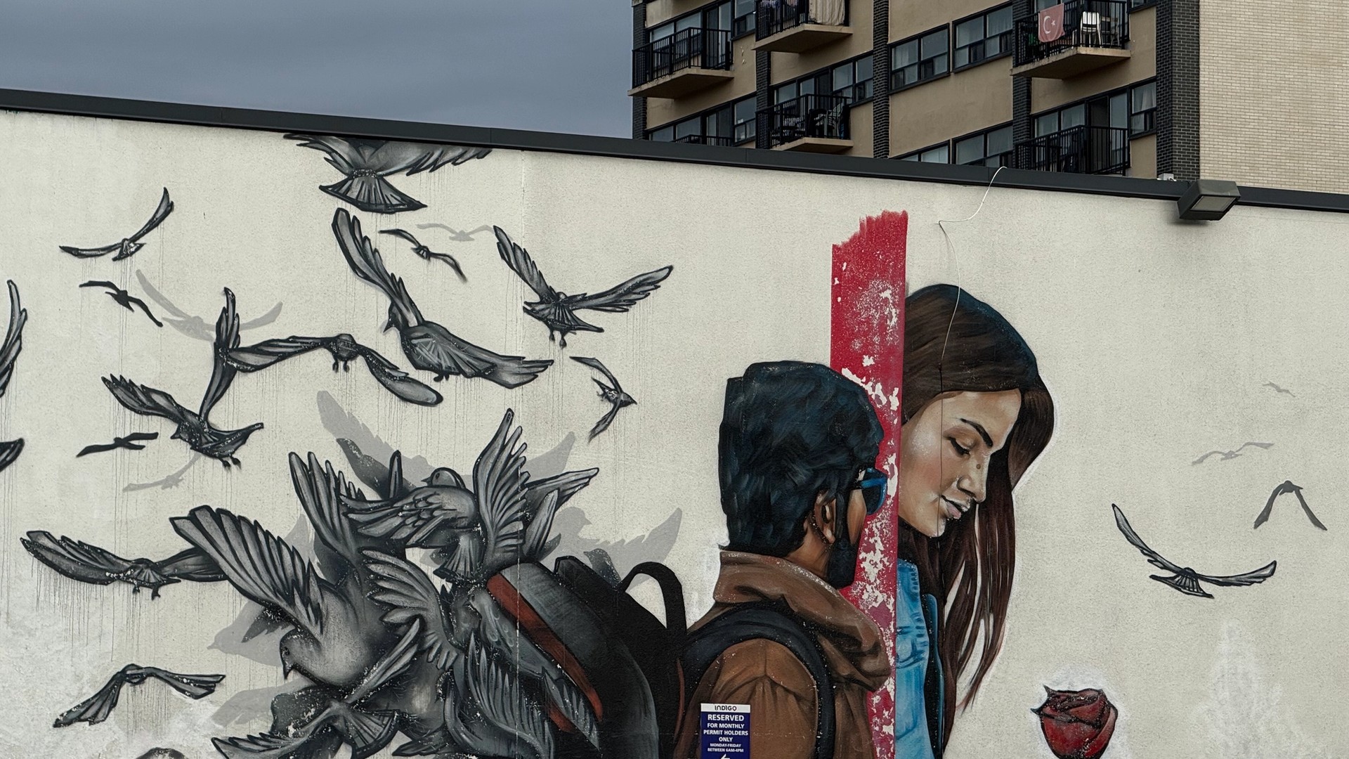 Freedom to Roam mural in Centretown by Dom Laporte
