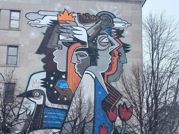Simard Hall Mural by Fathima Mohiuddin