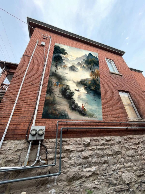 Untitled Submission by Yi Chang 常怡 - Street art mural in Chinatown, Ottawa, Ontario