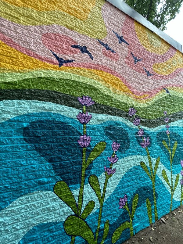 Wurtemburg Community Mural by Stephanie Babij - Street art mural in Sandy Hill, Ottawa, Ontario