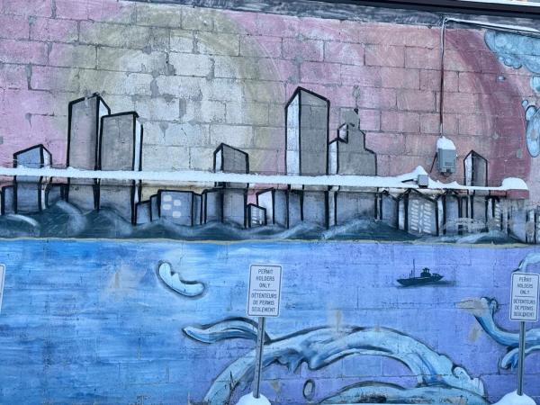 Street art mural in Hintonburg, Ottawa - Urban art photography