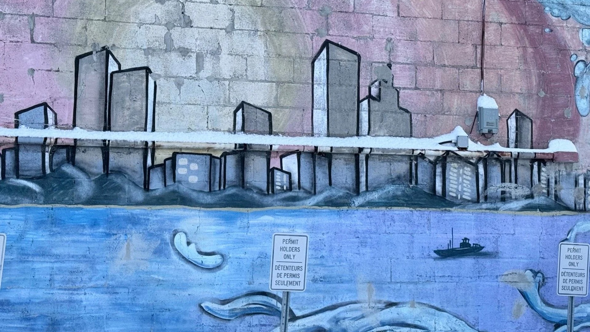 Street art mural in Hintonburg, Ottawa - Urban art photography