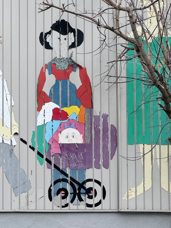 Untitled by Unknown - Mural in Wellington Village, Ontario