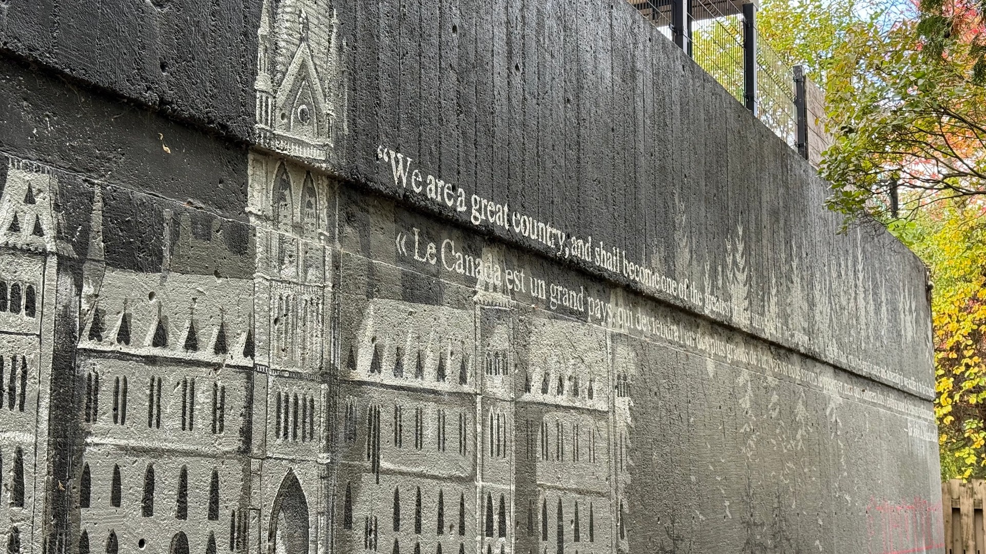 John A. Macdonald mural in Sandy Hill by Unknown / Inconnu