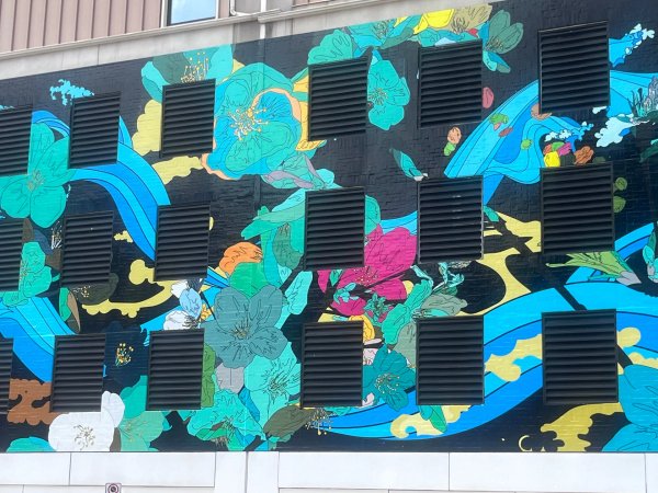 Mural artwork by Eepmon - Street art in Byward Market, Ottawa, Ontario