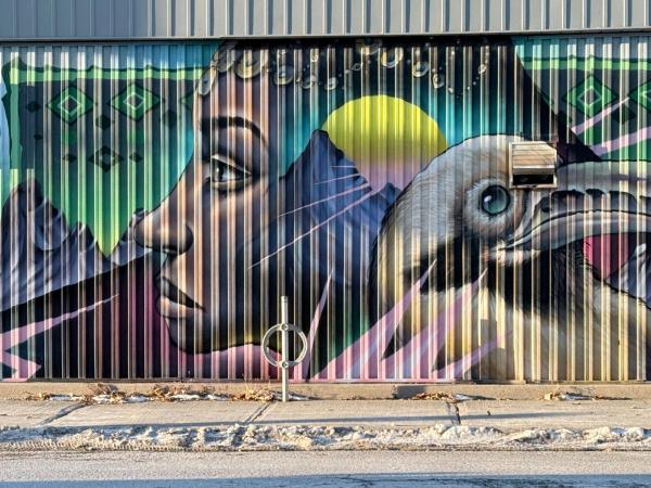 Untitled by Bruno Smoky - Mural in Chinatown, Ontario