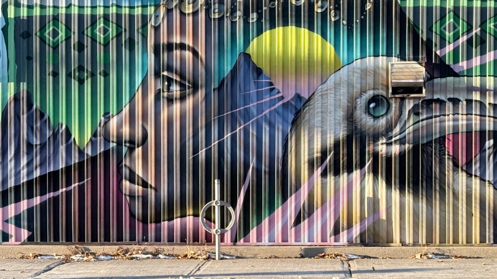 Untitled by Bruno Smoky - Mural in Chinatown, Ontario