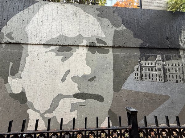 John A. Macdonald street art mural photo 2
