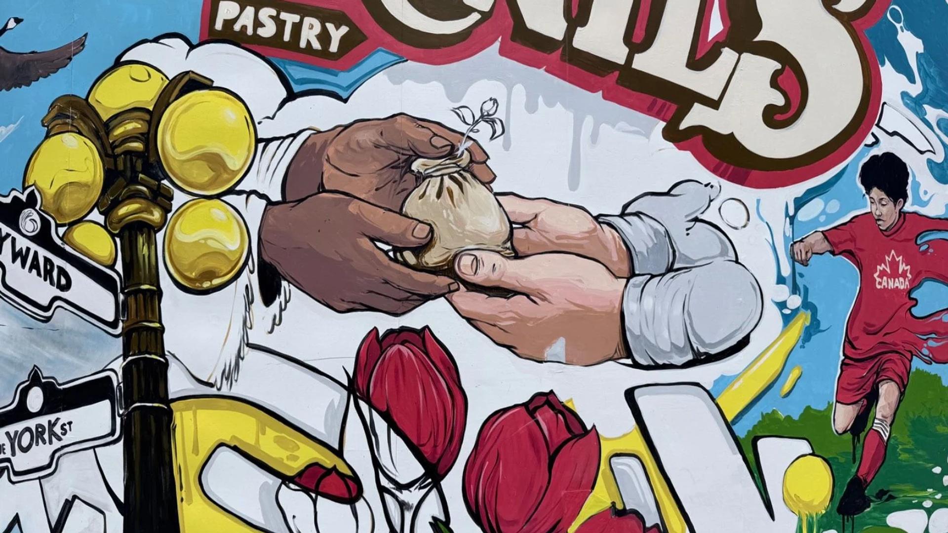 Stronger Together by Jimmy Baptiste - Street art mural in Byward Market, Ottawa, Ontario
