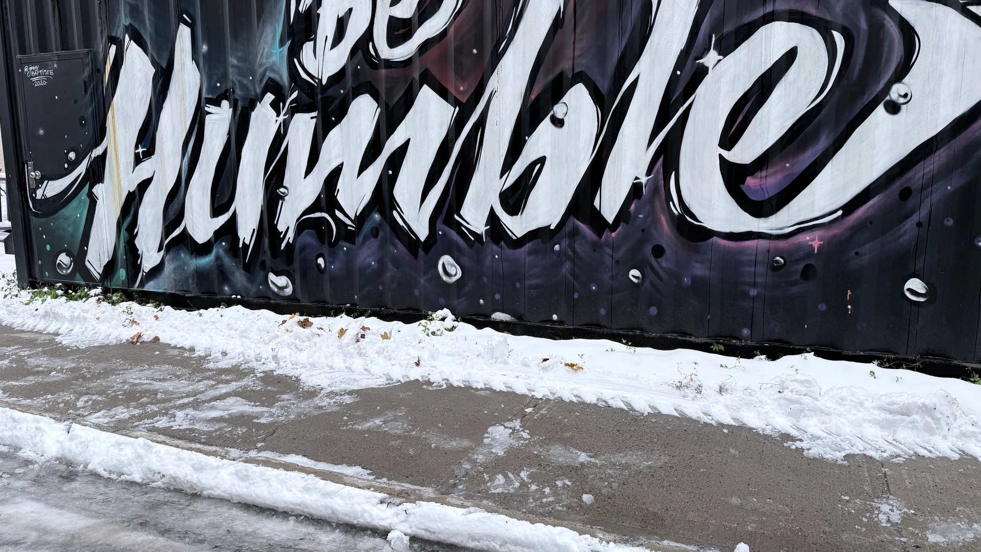 Soyez humble mural in Hintonburg by Jimmy Baptiste