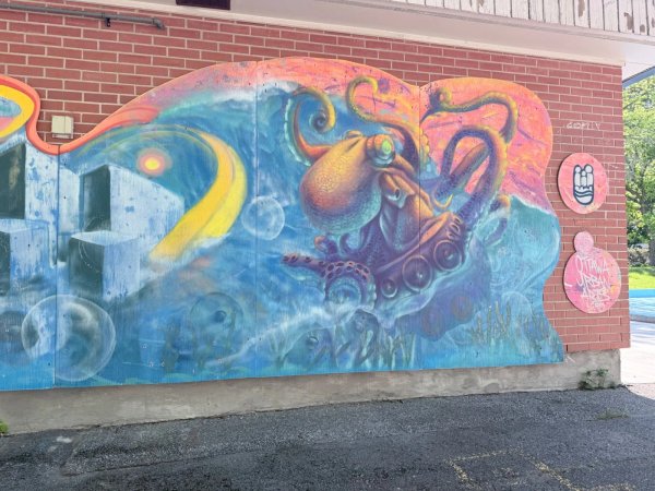 Urban street art in Byward Market, Ottawa - Mural photography