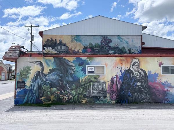 COMMEMORATION OF THE DESCHENES CENTENNIAL 2021 by Dom Laporte - Street art mural in Deschênes, Ottawa, Ontario