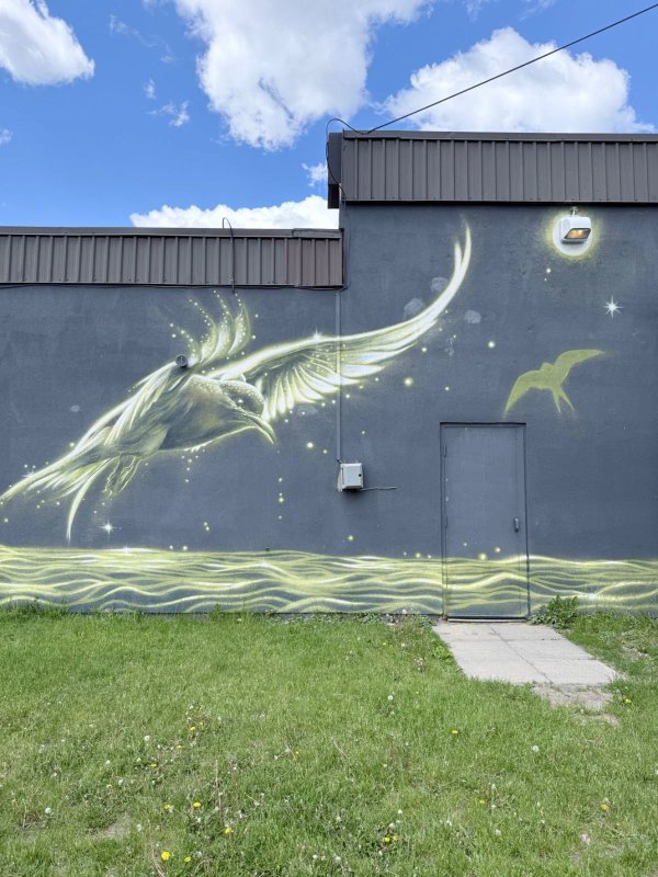 The nature of Deschenes by Marie-Rosa Szychowska - Street art mural in Deschênes, Ottawa, Ontario