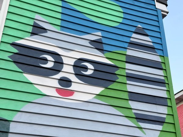 Public mural artwork in Hull, Ottawa - Street art scene