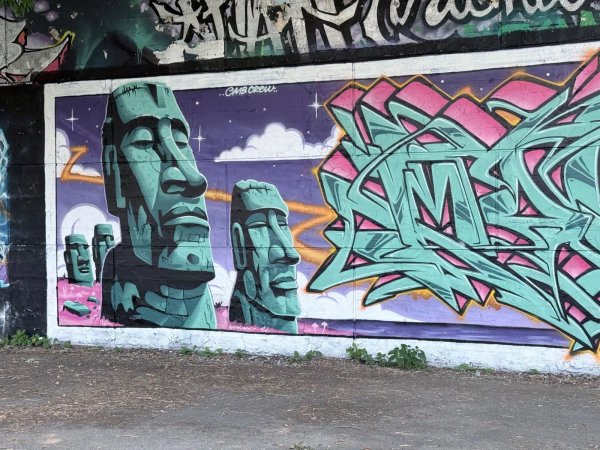 Mural artwork by Mopes - Street art in Centretown, Ottawa, Ontario