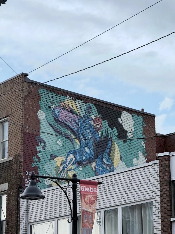 Free Solo by Dom Laporte - Street art mural in The Glebe, Ottawa, Ontario