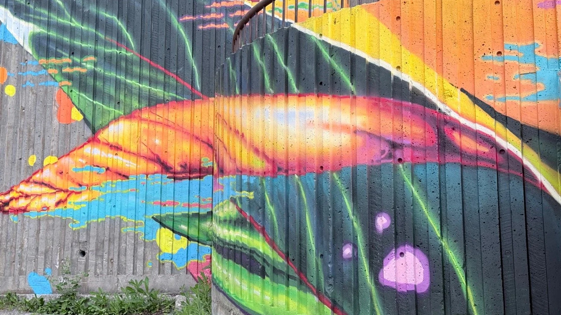 Mural artwork by Marin Mitrasinovic - Street art in Hull, Ottawa, Ontario