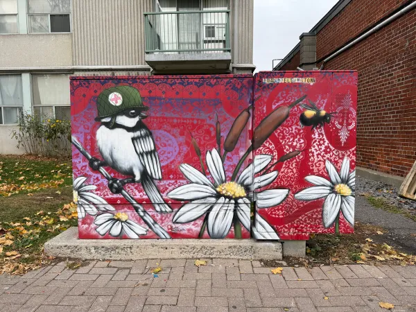 Mural by Daniel Martelock at 1060-1022 Ottawa 36 Ottawa (2023) by Daniel Martelock