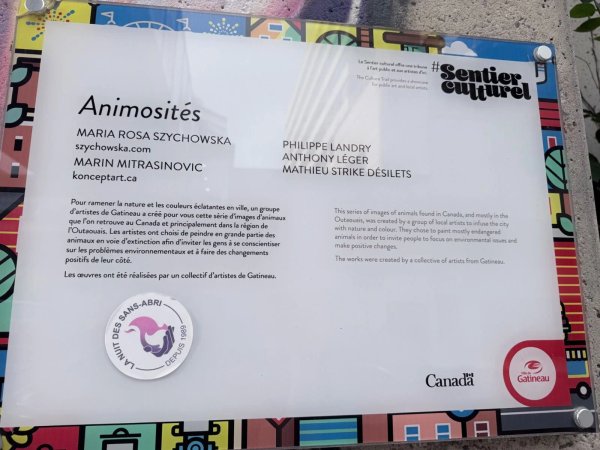 Animosités by Marie-Rosa Szychowska - Street art mural in Hull, Ottawa, Ontario