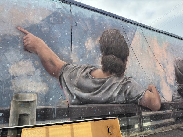 Bench View street art mural photo 1