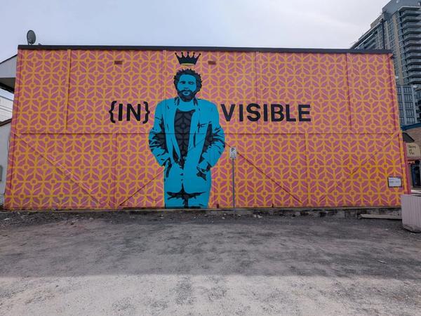 In(visible) by José Guénette - Street art mural in Hull, Ottawa, Ontario