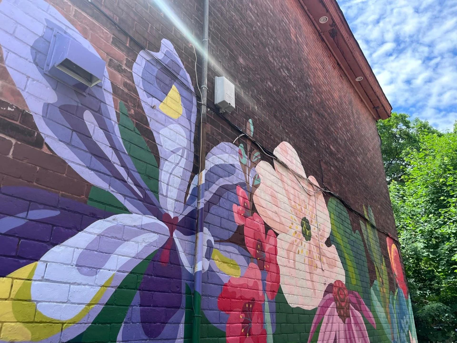 Mural artwork by Emilie Darlington - Street art in Centretown, Ottawa, Ontario