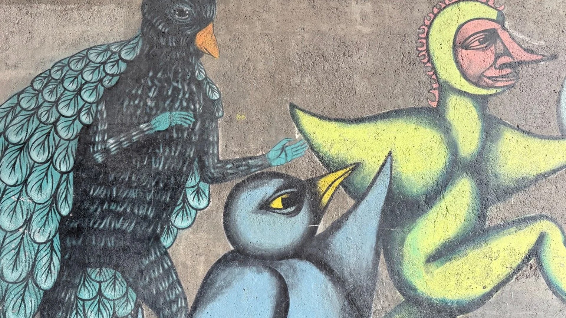 Street art mural in Centretown, Ottawa - Urban art photography