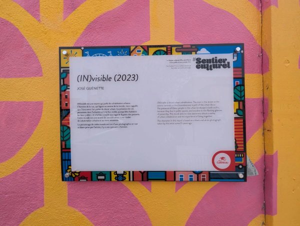 In(visible) by José Guénette - Street art mural in Hull, Ottawa, Ontario