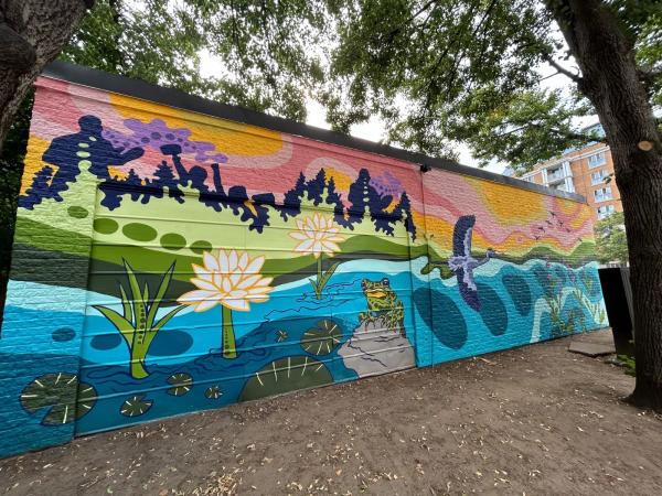 Wurtemburg Community Mural by Stephanie Babij - Street art mural in Sandy Hill, Ottawa, Ontario