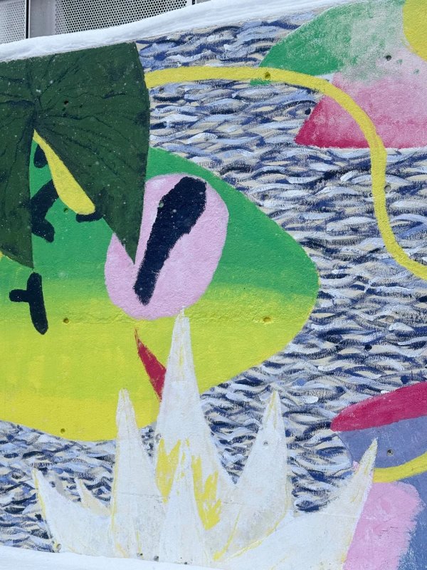 Pond by Kellen Hatanaka - Street art mural at the University of Ottawa in Sandy Hill