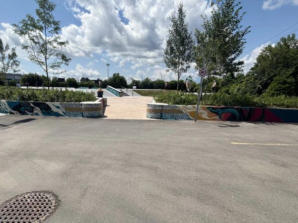 Stefan Wenek Skate Park by Style Over Status - Street art mural in Orléans Industrial, Ottawa, Ontario