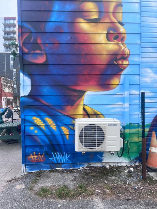 Mural artwork by Phil Landry - Street art in Hull, Ottawa, Ontario