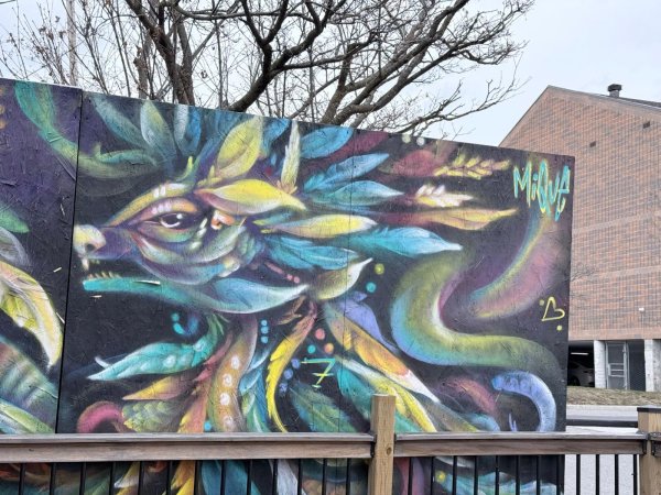 Mural artwork by Mique Michelle - Street art in Chinatown, Ottawa, Ontario