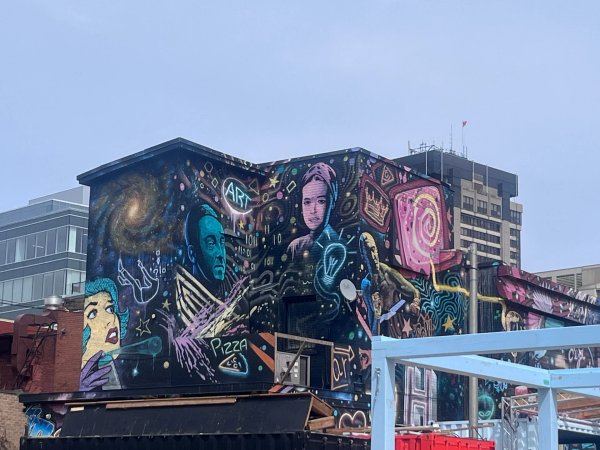 Public mural artwork in Hull, Ottawa - Street art scene