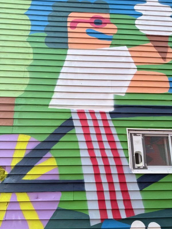 Public mural artwork in Hull, Ottawa - Street art scene