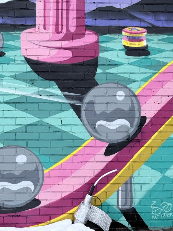 Mural artwork by Pat Buck - Street art in Rideau Gardens, Ottawa, Ontario