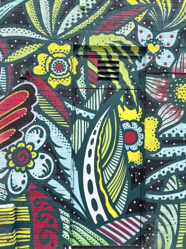 Public mural artwork in Rideau Gardens, Ottawa - Street art scene