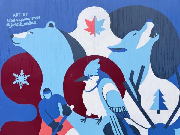 Urban street art in Byward Market, Ottawa - Mural photography by Lucia Garavito