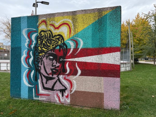 Lowertown Art Cubes street art mural photo 1