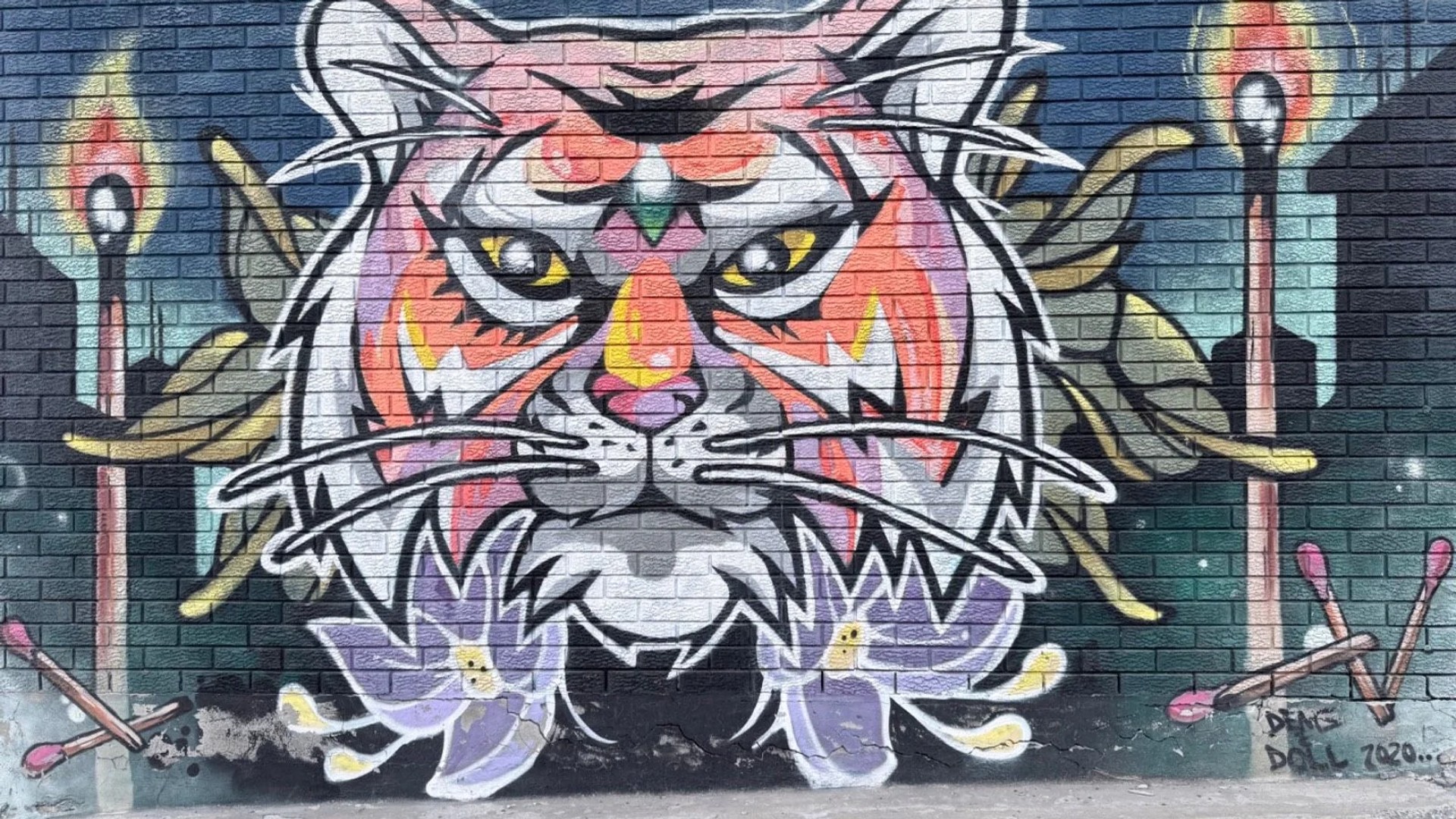 Mural artwork by Dems & Doll - Street art in Hull, Ottawa, Ontario