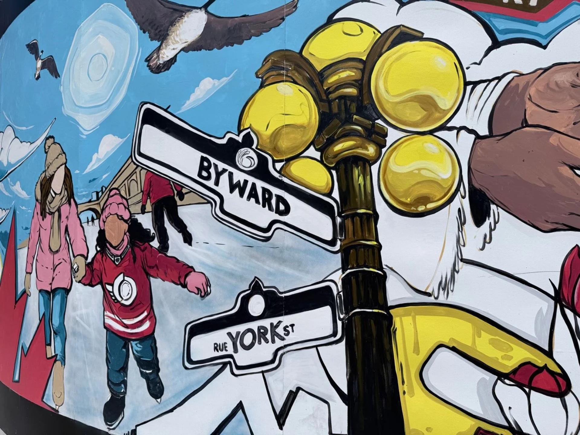 Stronger Together by Jimmy Baptiste - Street art mural in Byward Market, Ottawa, Ontario