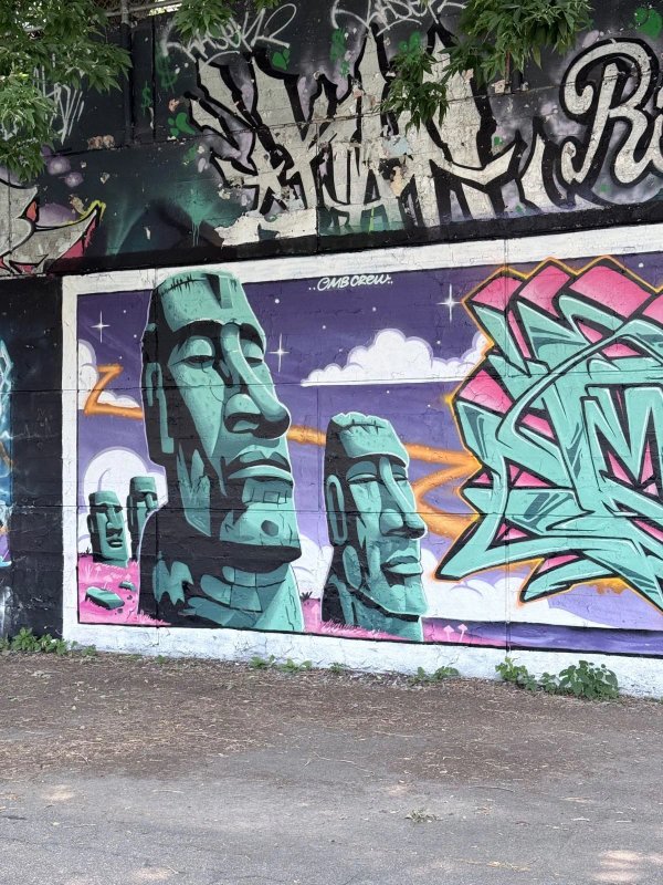 Mural artwork by Mopes - Street art in Centretown, Ottawa, Ontario