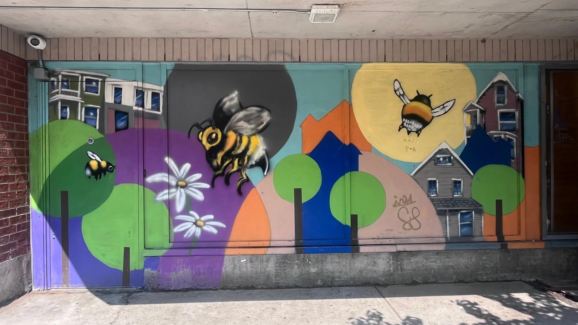 Street art mural in Golden Triangle, Ottawa - Urban art photography